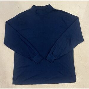 Vintage‎ Munsingwear Penguin Blue Turtleneck Long Sleeve Shirt Men's XL USA